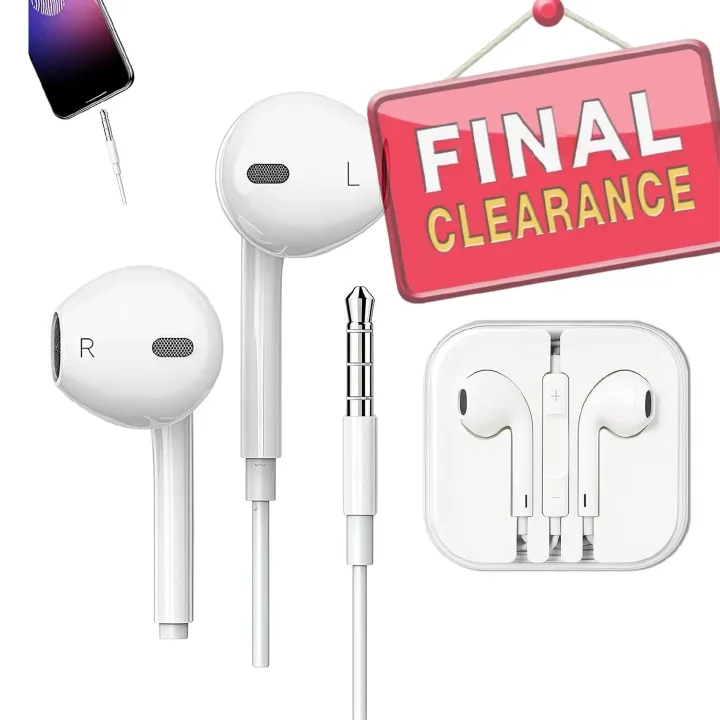 【Clearance Sale】Earphones, In-Ear Headphones, Wired Earbuds, Lightweight Earphones,3.5mm Jack Noise Isolating Headset With Microphone, Compatible with for Phone iPad MP3 Samsung HuaWei Smartphones