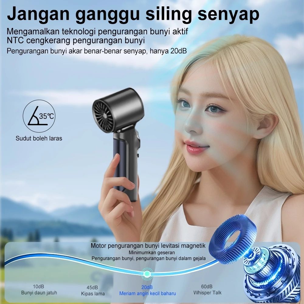 【Final Clearance】Portable Fan for Travel Mini,Pocket Small Handheld Handheld Rechargeable Battery Operated USB Charger - Gifts for Women Teens - Summer to a Beach for a Cooling vacation