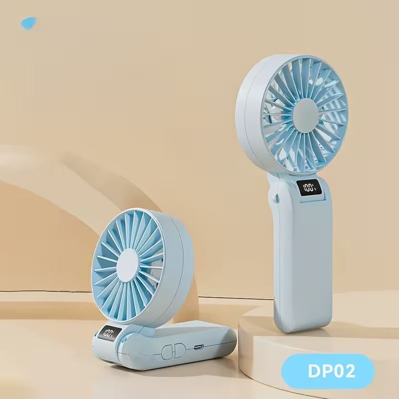 120-Speed Adjustable USB Rechargeable Folding Fan - Portable Handheld Cooling Fan with 3-Speed Settings, Compact Design for Travel, Home, Office, and Gifts, Portable Fan, Office Cooling, Sleek Modern