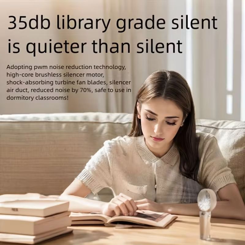 120-Speed Adjustable USB Rechargeable Folding Fan - Portable Handheld Cooling Fan with 3-Speed Settings, Compact Design for Travel, Home, Office, and Gifts, Portable Fan, Office Cooling, Sleek Modern