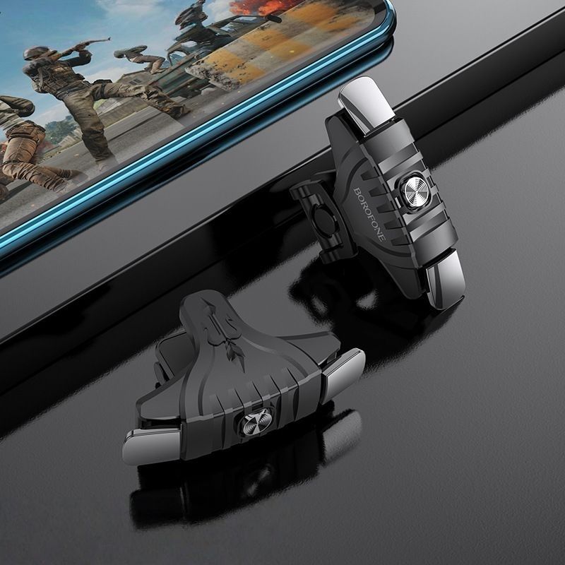【Final Clearance】1 Pair Mobile Game Controller Gamepad for PUBG Mobile/Call of Duty Mobile,Mobile Game Trigger Joystick Gamepad for iPhone/Android,Sensitive Shoot and Aim L1R1 Triggers
