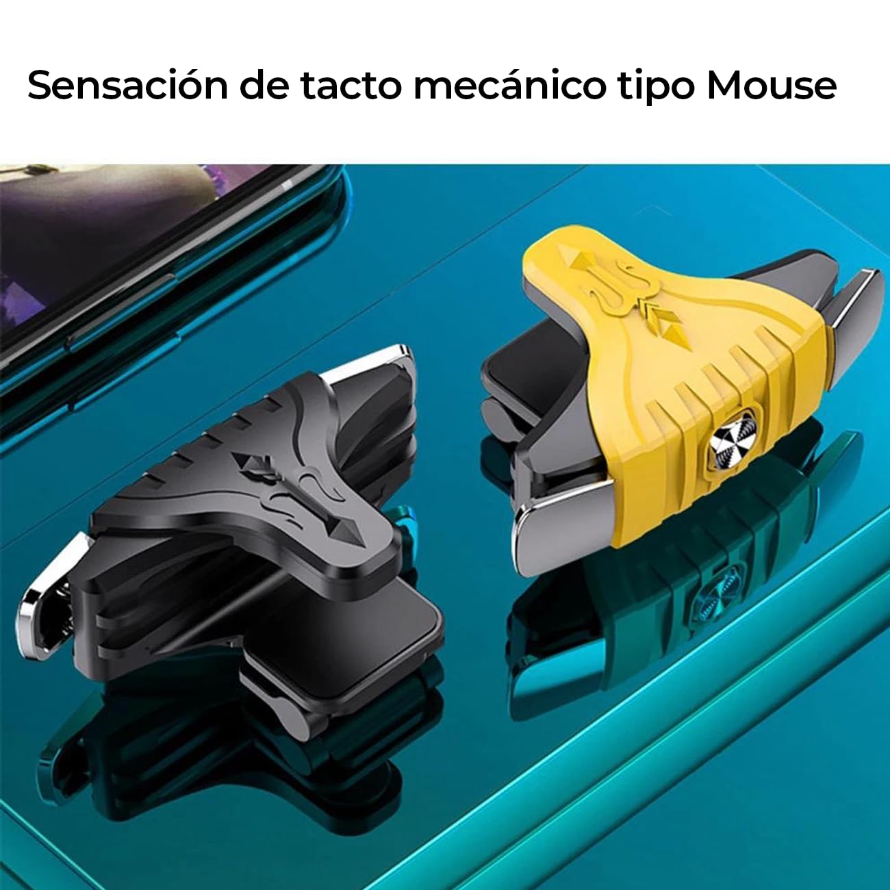 【Final Clearance】1 Pair Mobile Game Controller Gamepad for PUBG Mobile/Call of Duty Mobile,Mobile Game Trigger Joystick Gamepad for iPhone/Android,Sensitive Shoot and Aim L1R1 Triggers