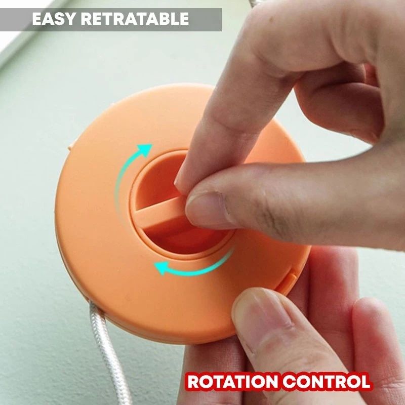 【Final Clearance】Retractable Charging Cord Organizer, Portable Cable Winder, Flexible Cable Management for Travel Home Office Classroom, Round Cable Holder for Wrapping Earbuds USB Phone Earphone