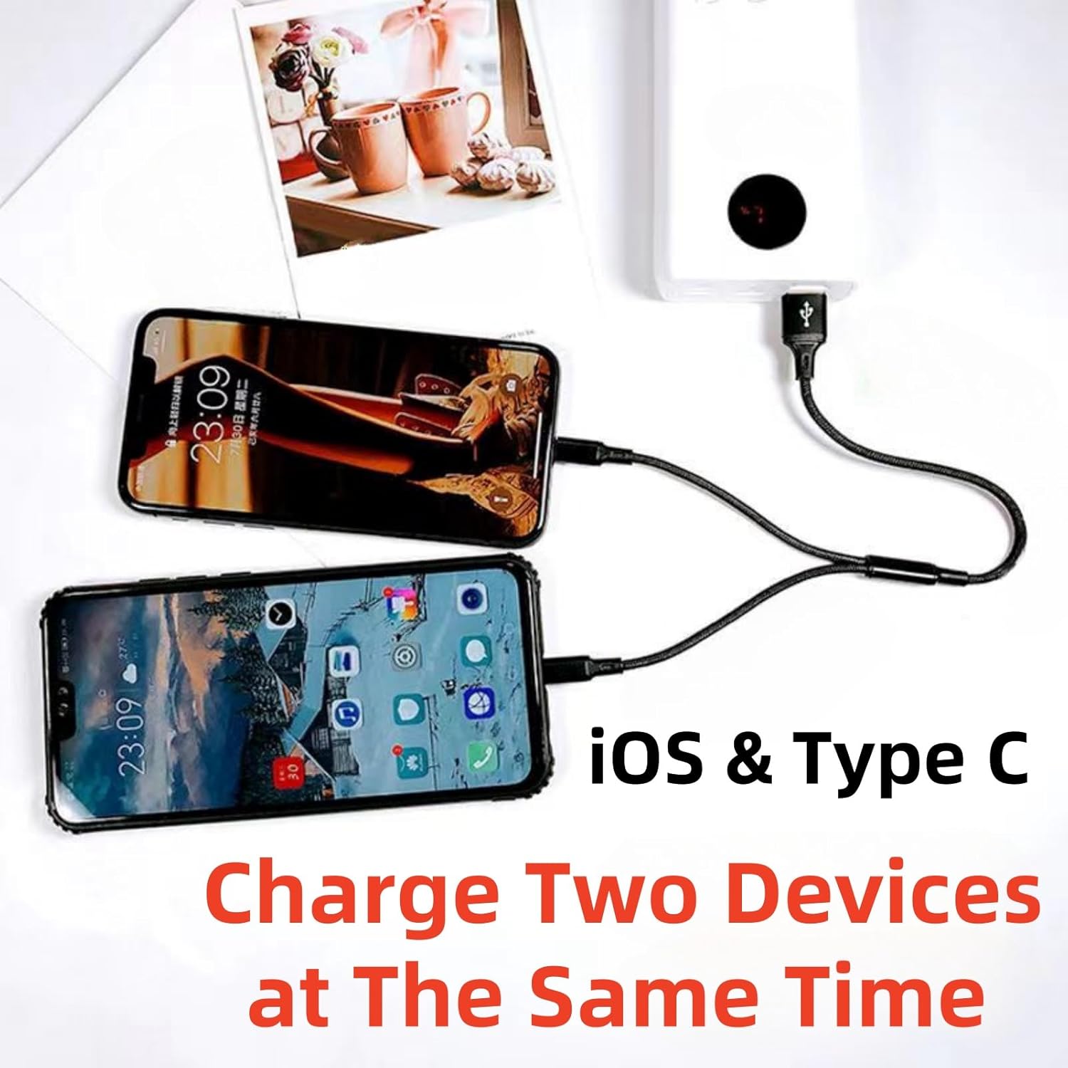 【Final Clearance】3-in-1 charging cable – 1.0 m – USB-A to Type C, Micro B, Lightning – 12 W – for smartphones, tablets, power banks