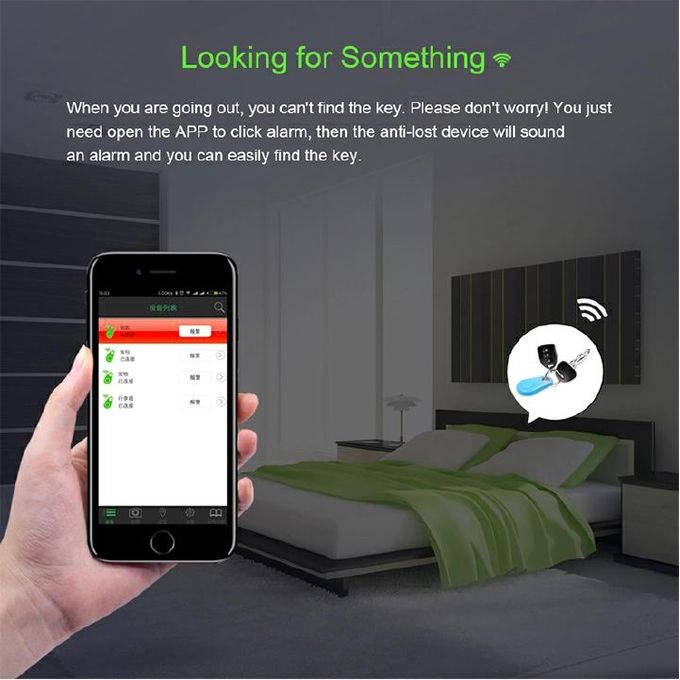 Smart Bluetooth GPS Tracker Key Locator Pet Anti-Lost Tag Sensor Device With Bluetooth For Kids Wallets Luggage Suitcases