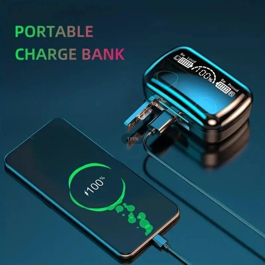 【Final Clearance】Wireless Earbuds, Wireless Headphones, HiFi Stereo Deep Bass, Bluetooth 5.3 Touch Control Noise Reduction Headphones , Mini Ear Buds Mic In-Ear Headset IP7 Waterproof LED Display