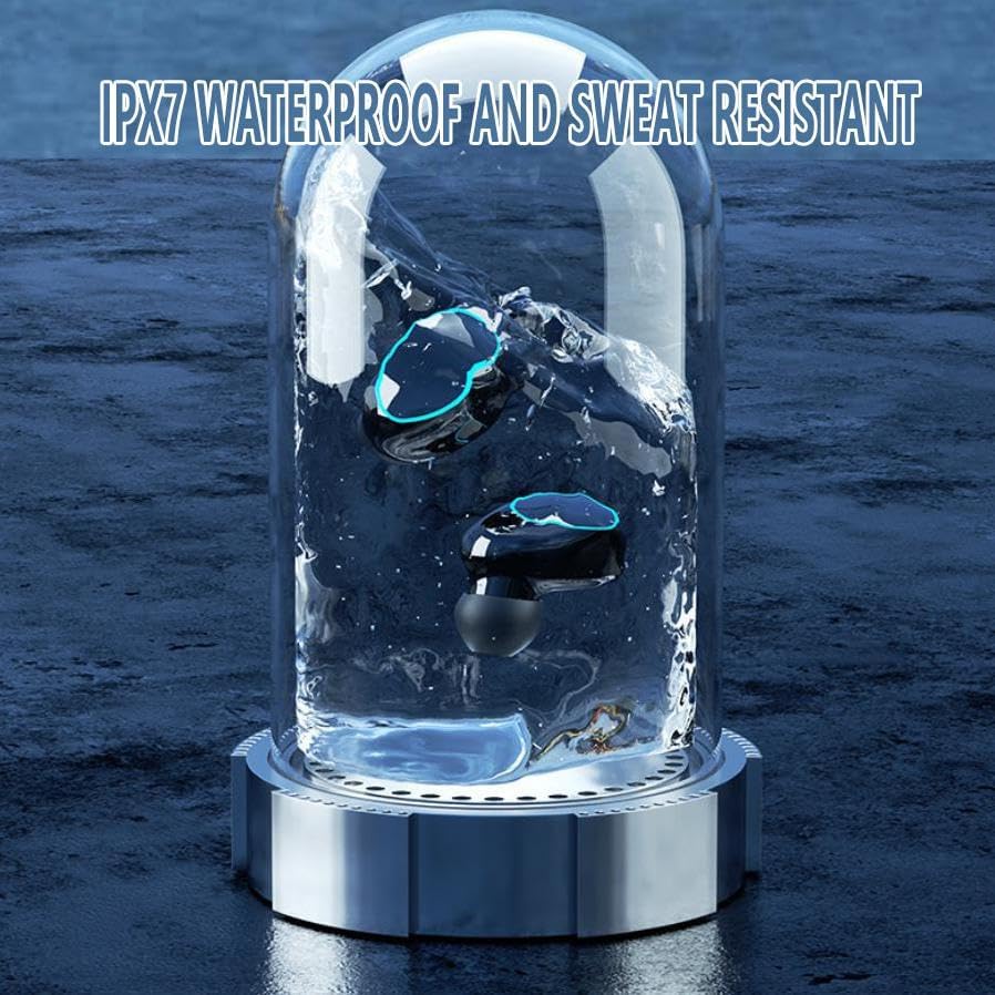 【Final Clearance】Wireless Earbuds, Wireless Headphones, HiFi Stereo Deep Bass, Bluetooth 5.3 Touch Control Noise Reduction Headphones , Mini Ear Buds Mic In-Ear Headset IP7 Waterproof LED Display