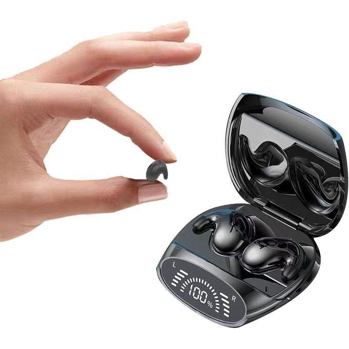 Wireless Sleep Earbuds for Side Sleepers Soft Comfortable Sleeping in Bed Ear Buds on Side Invisible Earphones Bluetooth Nighttime Sleeping Flat Earbuds Small Tiny Mini Headphones