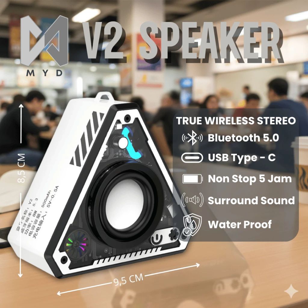 【Final Clearance】Wireless Bluetoth Speakers - Outdoor Portable Mini Desktop Subwoofer, Battery Powered Audio | Rich Bass Amplifier for Beach Camping Party, Rechargeable Travel Entertainment System