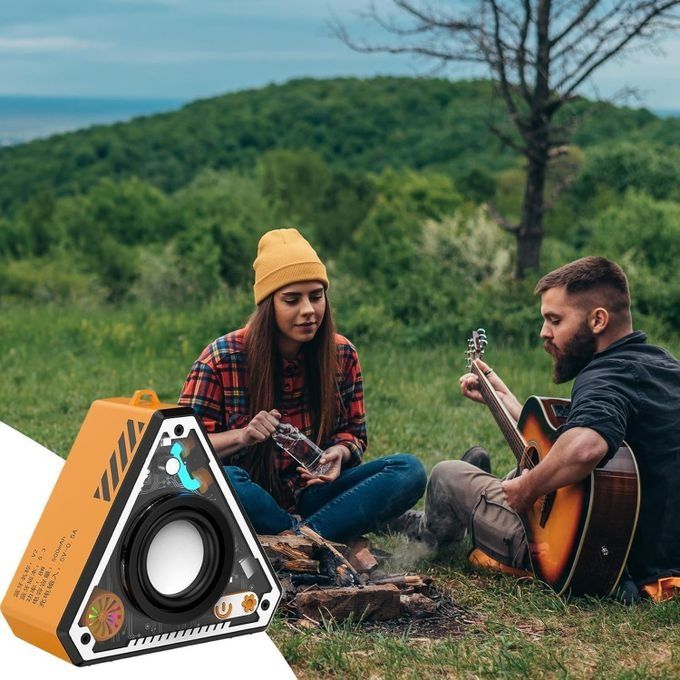 【Final Clearance】Wireless Bluetoth Speakers - Outdoor Portable Mini Desktop Subwoofer, Battery Powered Audio | Rich Bass Amplifier for Beach Camping Party, Rechargeable Travel Entertainment System