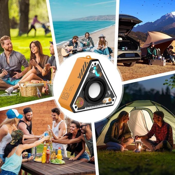 【Final Clearance】Wireless Bluetoth Speakers - Outdoor Portable Mini Desktop Subwoofer, Battery Powered Audio | Rich Bass Amplifier for Beach Camping Party, Rechargeable Travel Entertainment System