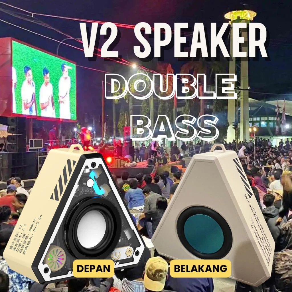 【Final Clearance】Wireless Bluetoth Speakers - Outdoor Portable Mini Desktop Subwoofer, Battery Powered Audio | Rich Bass Amplifier for Beach Camping Party, Rechargeable Travel Entertainment System