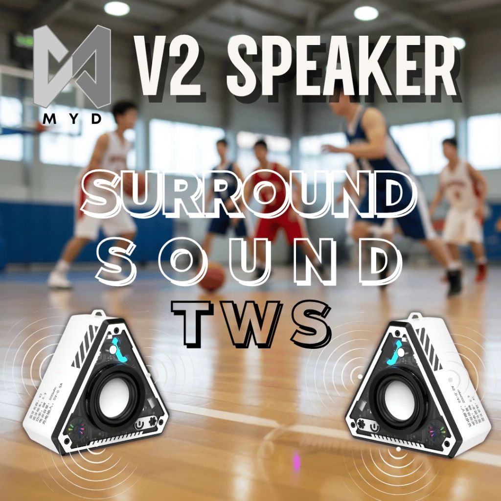 【Final Clearance】Wireless Bluetoth Speakers - Outdoor Portable Mini Desktop Subwoofer, Battery Powered Audio | Rich Bass Amplifier for Beach Camping Party, Rechargeable Travel Entertainment System