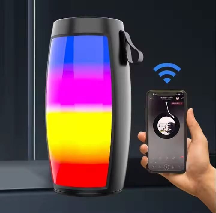 Wireless Bluetooth Speakers Home Outdoor Portable Small Speaker Subwoofer Car Audio Bass MP3 Player Sound System LED Lights