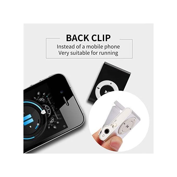 MP3 Music Player Without LCD Display With Earphone, USB Cable And Readable Up To 16GB Memory Card, Metal Body With TF/SD Memory Card Slot -Assorted Colours And Designs