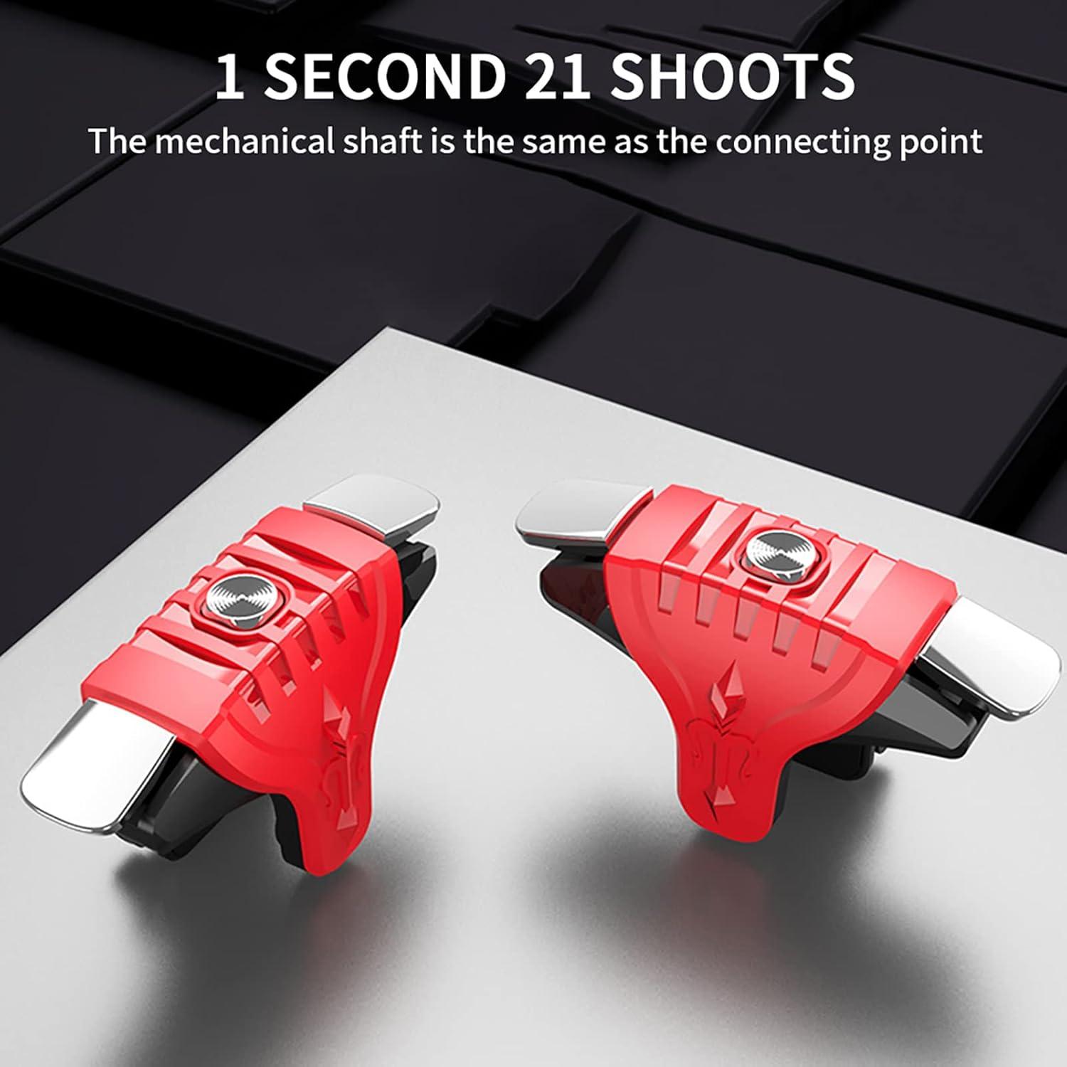 Mobile Game Controller Triggers Compact Lightweight Compatible with Smartphones Fast Aiming Mobile Gaming Accessory for Shooter Games