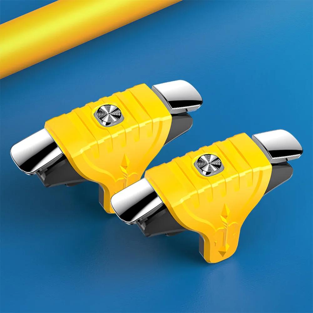 Mobile Game Controller Triggers Compact Lightweight Compatible with Smartphones Fast Aiming Mobile Gaming Accessory for Shooter Games