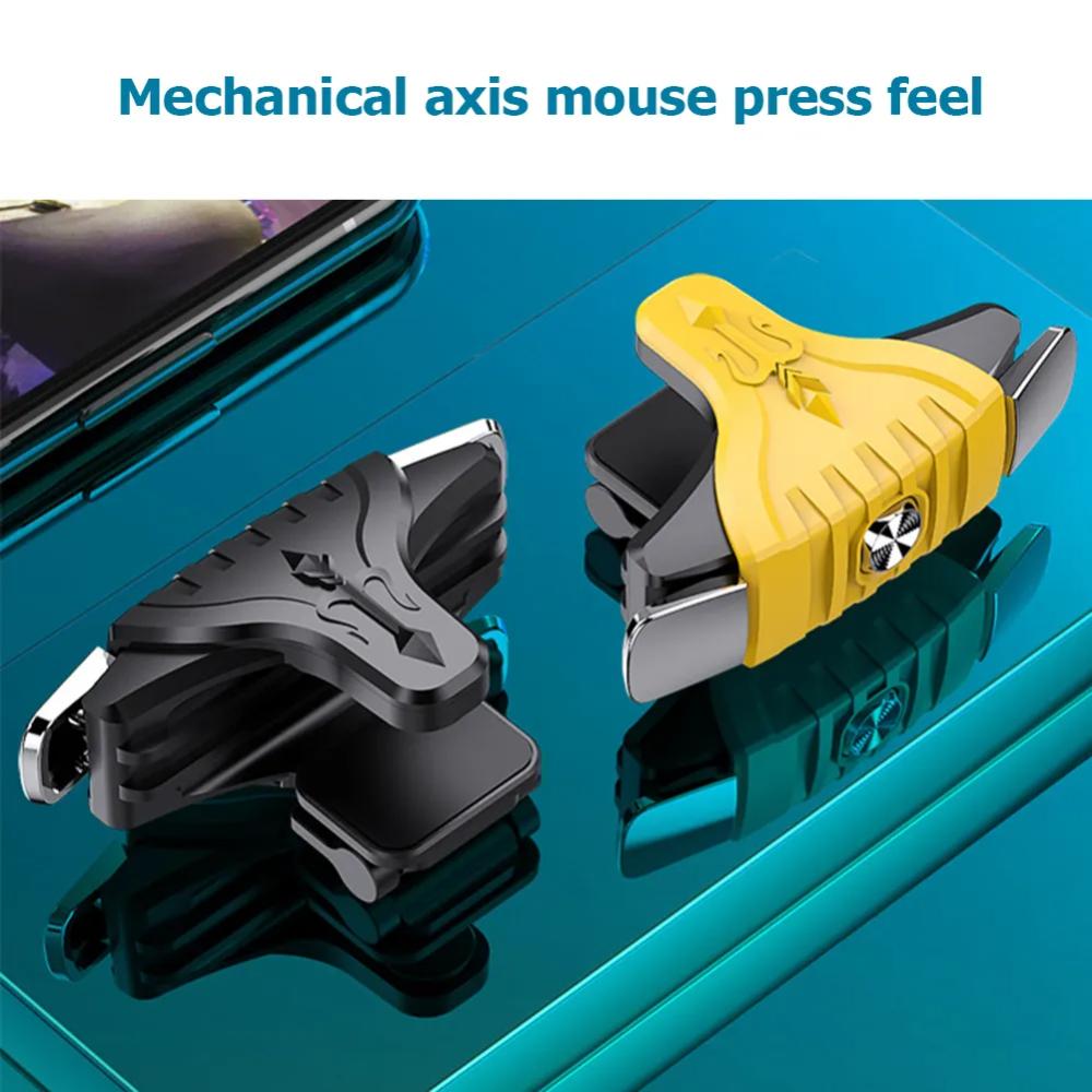 Mobile Game Controller Triggers Compact Lightweight Compatible with Smartphones Fast Aiming Mobile Gaming Accessory for Shooter Games