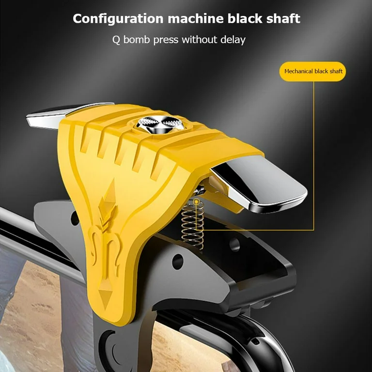 Mobile Game Controller Triggers Compact Lightweight Compatible with Smartphones Fast Aiming Mobile Gaming Accessory for Shooter Games