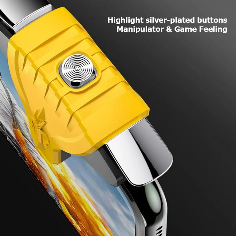 Mobile Game Controller Triggers Compact Lightweight Compatible with Smartphones Fast Aiming Mobile Gaming Accessory for Shooter Games