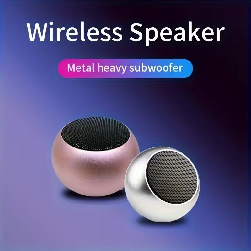 Portable Mini Wireless Speaker with, - Operation & Low-Voltage Design - Compact Wireless Sound System for, Travel, Parties, PC/Laptop/TV - Compatible with Smartphones, Tablets, Smart Speakers