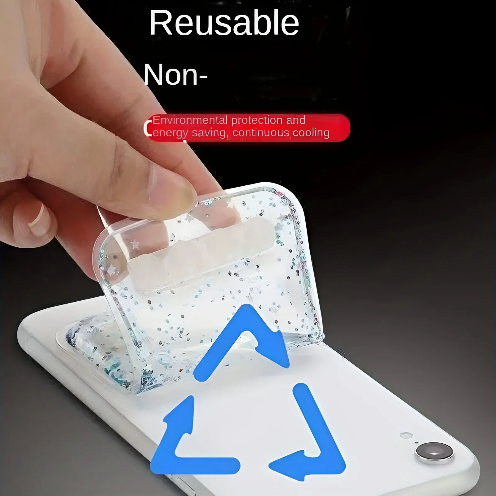 【Final Clearance】Quick Stick Reusable Physical Cooling Sticker for Mobile Phones Easy Peel Fast Heat Dissipation Gaming Phone Accessories