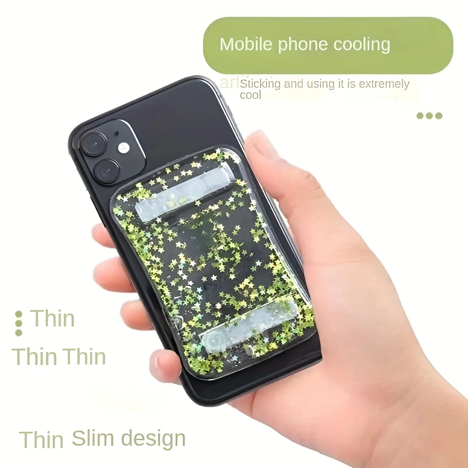 【Final Clearance】Quick Stick Reusable Physical Cooling Sticker for Mobile Phones Easy Peel Fast Heat Dissipation Gaming Phone Accessories