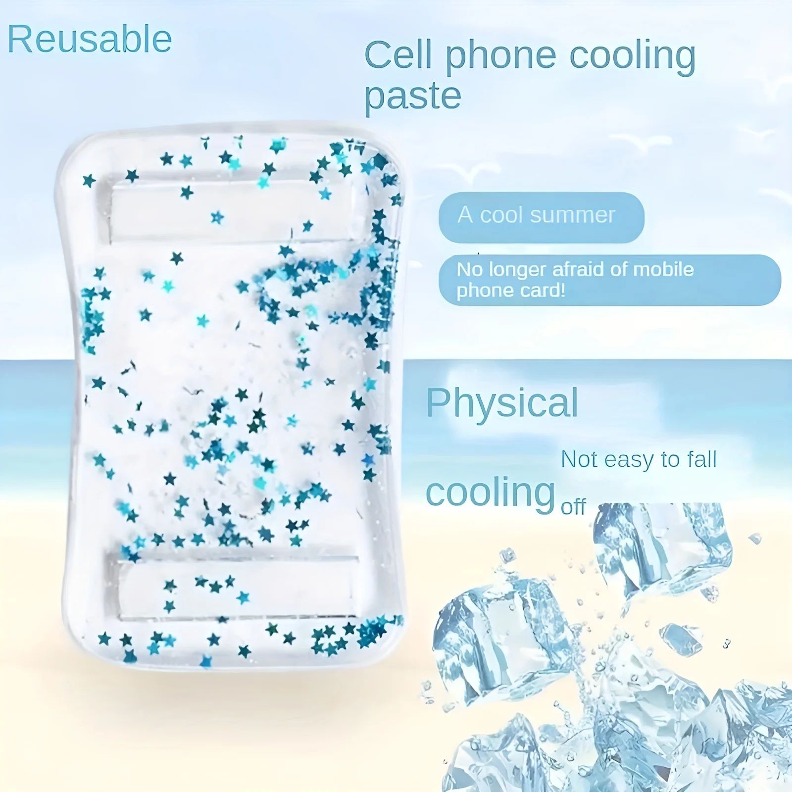 【Final Clearance】Quick Stick Reusable Physical Cooling Sticker for Mobile Phones Easy Peel Fast Heat Dissipation Gaming Phone Accessories