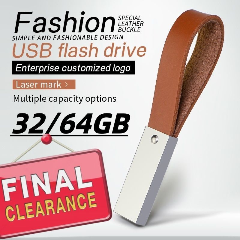 【Final Clearance】USB Drive - 32/64GB Portable Plug and Play Waterproof High-Speed USB Stick,Anti-Scratch Wear-Resistant Flash Storage Drive Support Multiple Formats No Data Damage Buogint