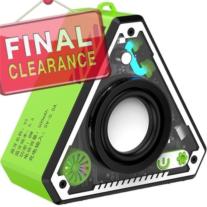 【Final Clearance】Wireless Bluetoth Speakers - Outdoor Portable Mini Desktop Subwoofer, Battery Powered Audio | Rich Bass Amplifier for Beach Camping Party, Rechargeable Travel Entertainment System
