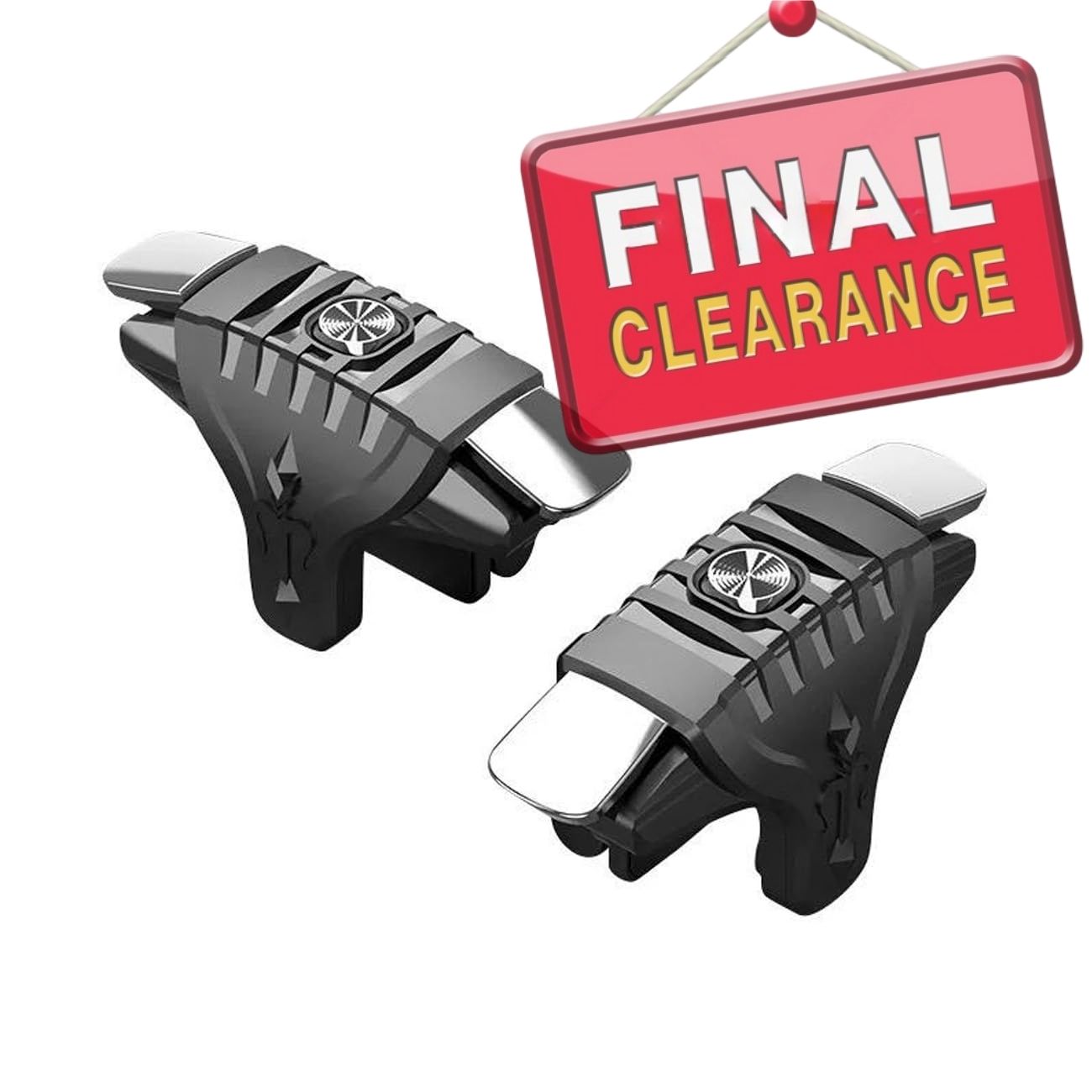 【Final Clearance】1 Pair Mobile Game Controller Gamepad for PUBG Mobile/Call of Duty Mobile,Mobile Game Trigger Joystick Gamepad for iPhone/Android,Sensitive Shoot and Aim L1R1 Triggers