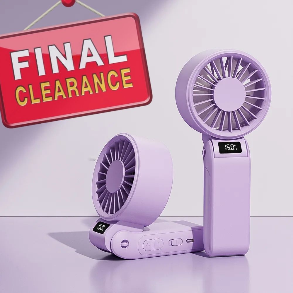 120-Speed Adjustable USB Rechargeable Folding Fan - Portable Handheld Cooling Fan with 3-Speed Settings, Compact Design for Travel, Home, Office, and Gifts, Portable Fan, Office Cooling, Sleek Modern