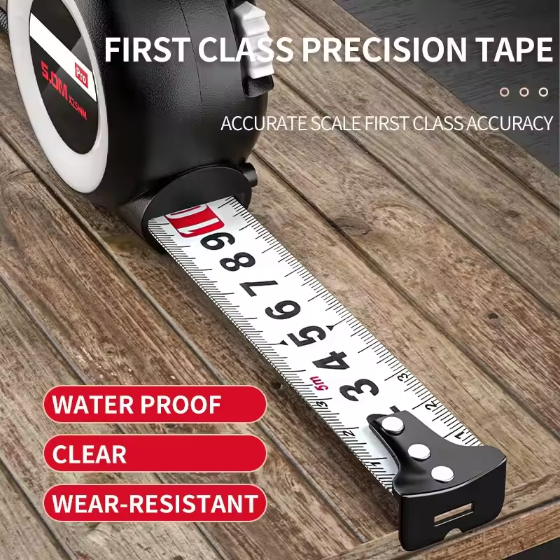 Tape Measure Drop Resistant Wear Resistant Thickened Portable Tape Measure 3 .5m Steel Tape Measure High Precision Ranging Tool  Laser Wear-resistant Measuring Tool