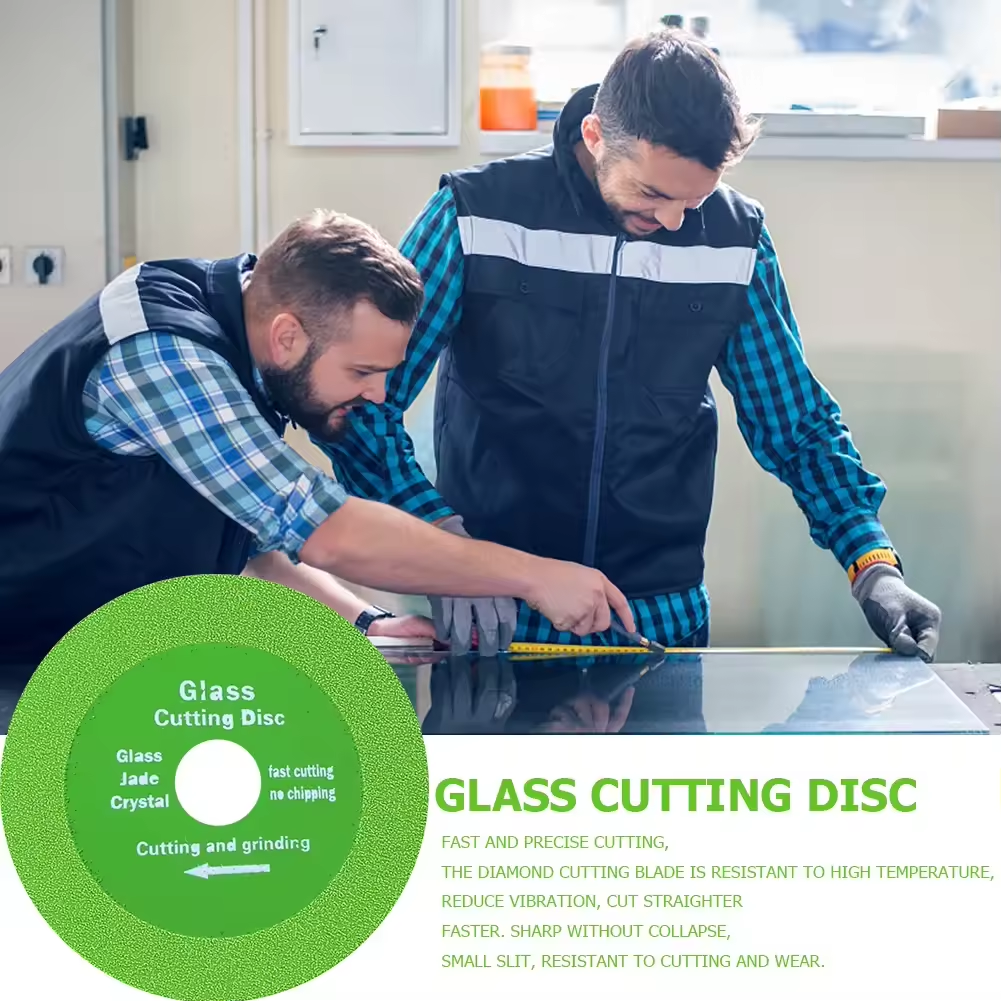 100/125mm Glass Cutting Blade Ceramic tile Jade Crystal Wine Bottle Grinding Diamond ultra-thin saw blade Glass Cutting Blade,Professional Cutting Wheel for Angle Grinder Saw Blade