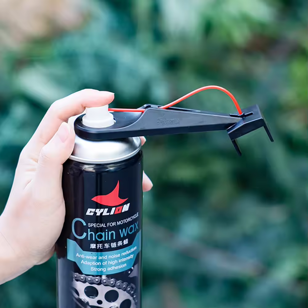 Motorcycle Chain Oiler Spray Gear Mess-Free Chain Wax Chain Cleaner Attachment Motorcycle Chain Lube Oiler Tool for Motorcycle Motorcycle Bike Chain Maintenance