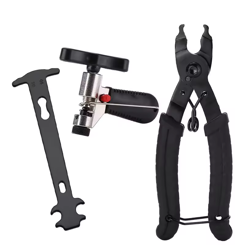 3pcs Bicycle Chain Tool, Bike Tool Kit ，Mountain Bike Chain Caliper, Chain Cutter, Chain Magic Buckle Disassembly Pliers, Chain Tool Set， Bicycle Repair Tools Wrench Chain Breaker