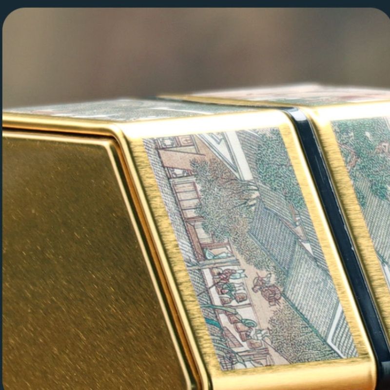 Mini Tin Box Gift  Tin Box Cookie Candy  Creative Hexagonal Tea Pot Tin Can Chinese Tinplate Tea Storage Tank Small Sealed Portable Tea Box Empty Can Tea Set Accessories Drum Tinplate Box