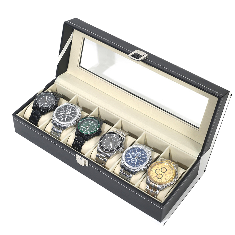Fashion Watch Storage Decorative Box Watch Display Case For PU Leather Watch Organizer Box Watch Travel Organizer Tray Watch Collection Storge Holder For Women Men's Fashion Accessories