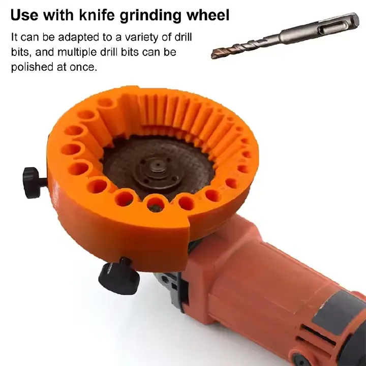 Portable Drill Bit Sharpener Multipurpose Drill Bit Grinding Sharpener Polishing Grinding Tool Powered Drill Bit Tool Parts Applicable Angle Grinder