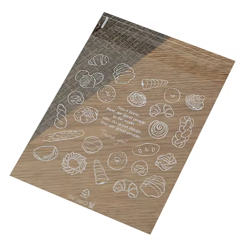 150 PCS Bread Bag Transparent Food Toast Snack Cookies Disposable Doggy Bag Ziplock Bag