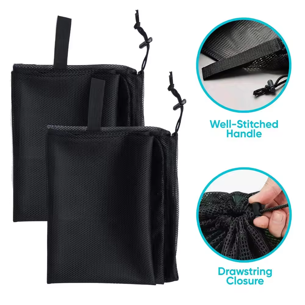 2Pcs/Set Big Size Large Washing Mesh Laundry Bags Organizer Net Dirty Bra Socks Underwear Shoe Storag Wash Machine Cover Clothes