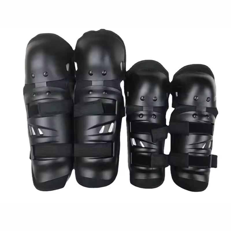 4Pcs/Set Motorcycle Elbow Knee Pads Motocross Racing Riding Protective Safety Guards Motorbike Shin Leg Protection Gears Black，Motorcycle Riding Equipment Sports Motorcycle Motocross Racing Armored
