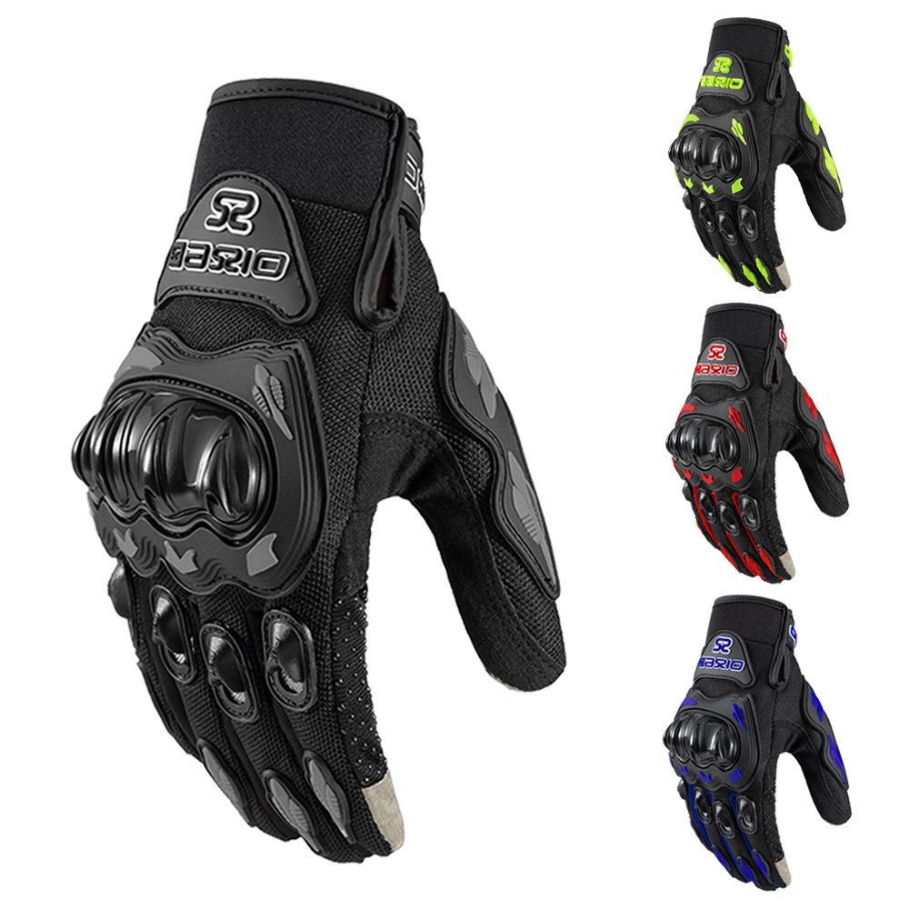Breathable Full Finger Motorcycle Gloves Non-slip Wear-resistant Motocross Racing Gloves Touch Screen Moto Biker Gloves Full Finger Tactical Cycling Gloves  Motocross Riding Gloves