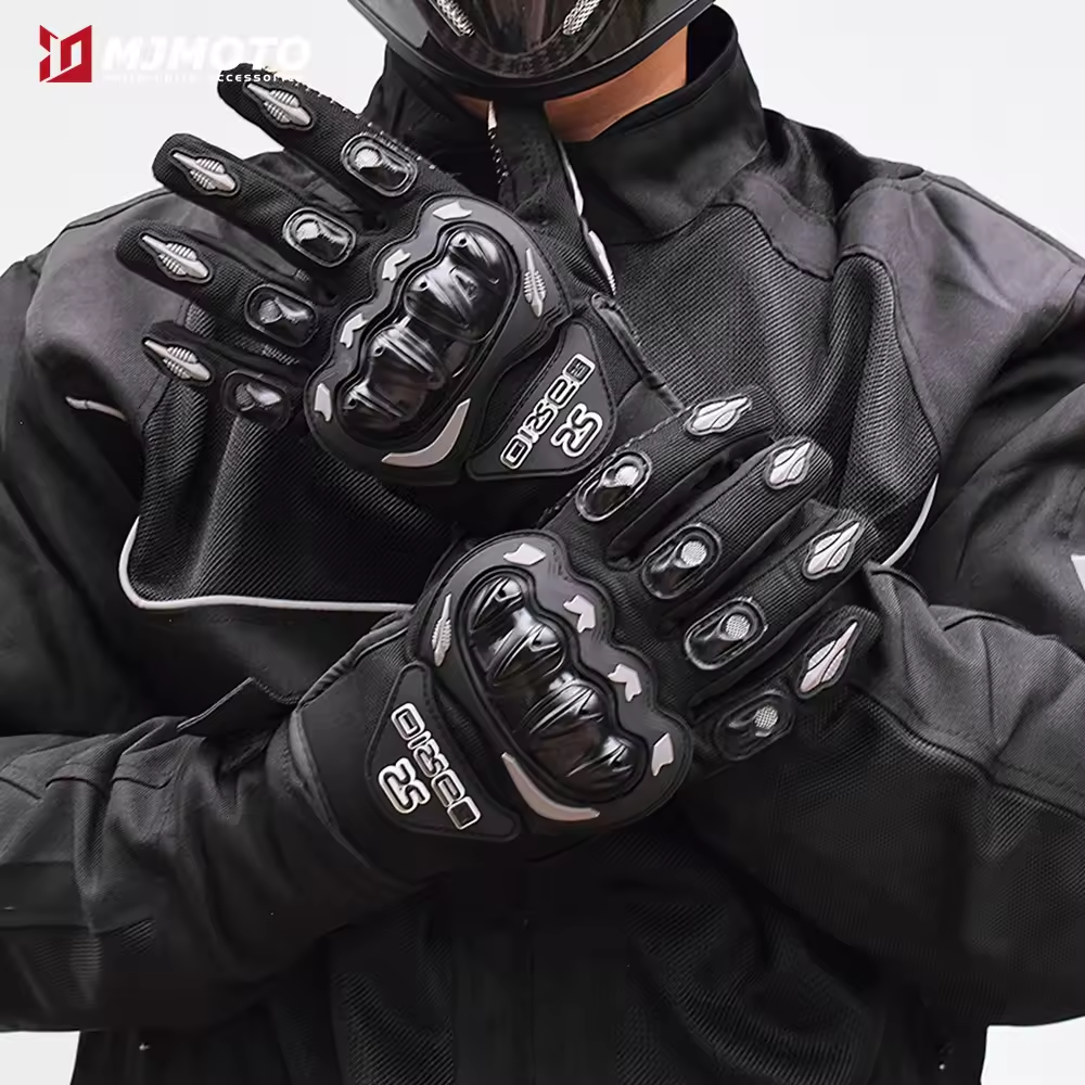 Breathable Full Finger Motorcycle Gloves Non-slip Wear-resistant Motocross Racing Gloves Touch Screen Moto Biker Gloves Full Finger Tactical Cycling Gloves  Motocross Riding Gloves
