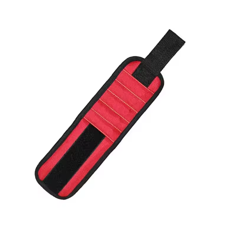 Strong Magnetic Wristband for Holding Screws,Nails,Drilling Bits,Wrist Tool Holder Belts with Strong Magnets,five Rows of Ten Magnets， Portable Tool Bag Electrician Adjustable Wrist Belt
