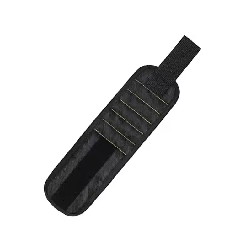 Strong Magnetic Wristband for Holding Screws,Nails,Drilling Bits,Wrist Tool Holder Belts with Strong Magnets,five Rows of Ten Magnets， Portable Tool Bag Electrician Adjustable Wrist Belt