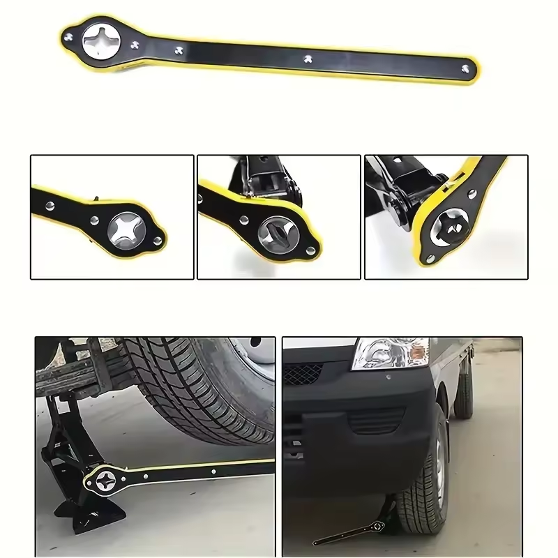 Auto Labor Saving Jack Ratchet Wrench Tire Jack Removal Wrench Cross Jack Labor Saving Wrench Jack Rocker Arm  Car Repair To