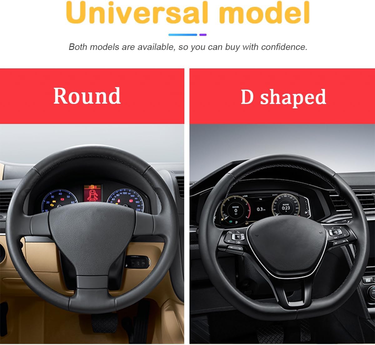 Bling Car Steering Wheel Cover, 15 Inch Rhinestones Soft Leather Elastic Steering Wheel Protector, Sparkly Crystal Diamond for Women Girls Men, Car Interior Accessories for Most Cars