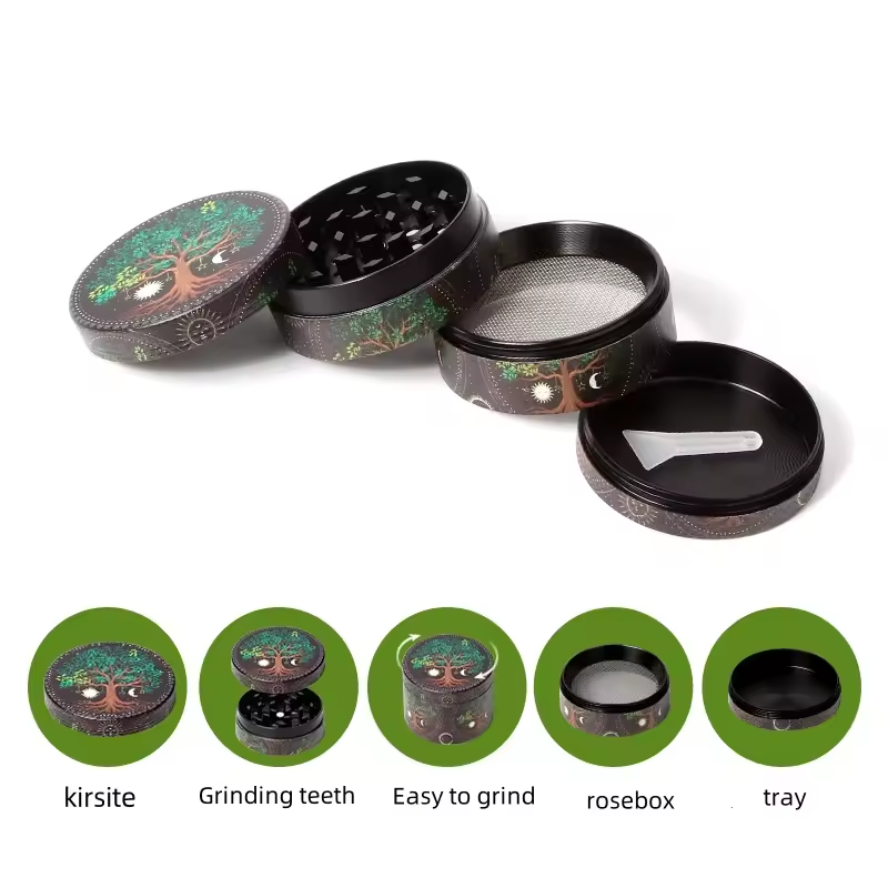 50mm/2Inch Metal Grinder, Herbal Herb Grinder for smoke Tobacco Manual Hand Spice Pepper Miller Cutter