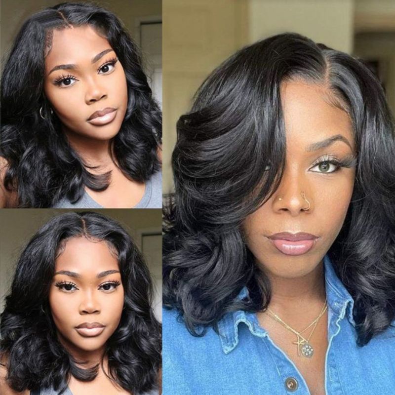 Wigs for Lady Short Curly Wigs for African Women Black Wave Synthetic Hair for Women Gift